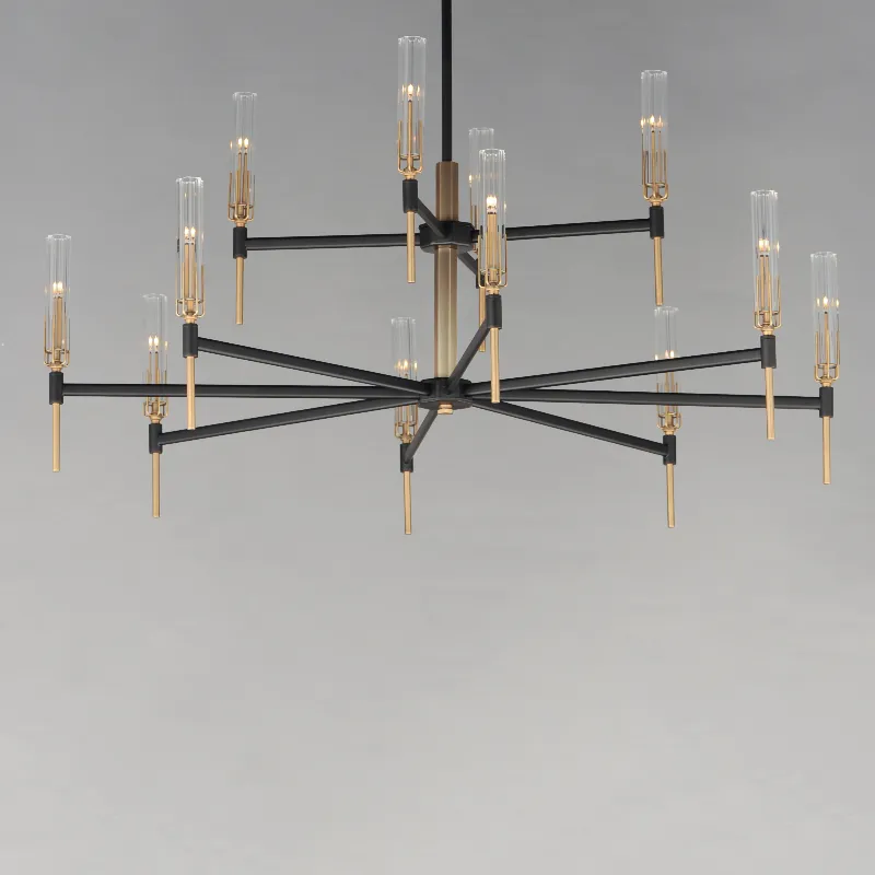 Maxim 16129 Flambeau 12-lt 48" LED Chandelier