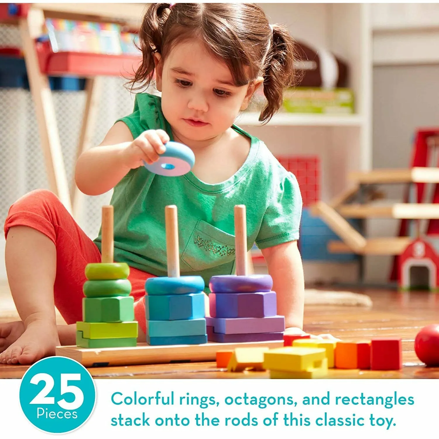 Melissa and Doug Geometric Stacker Age 2Y 