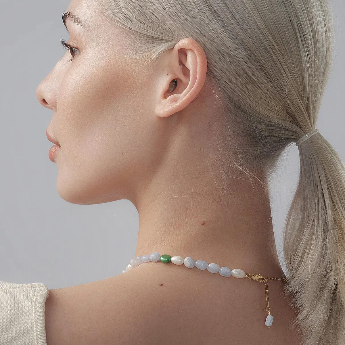 Milky Way Agate Necklace