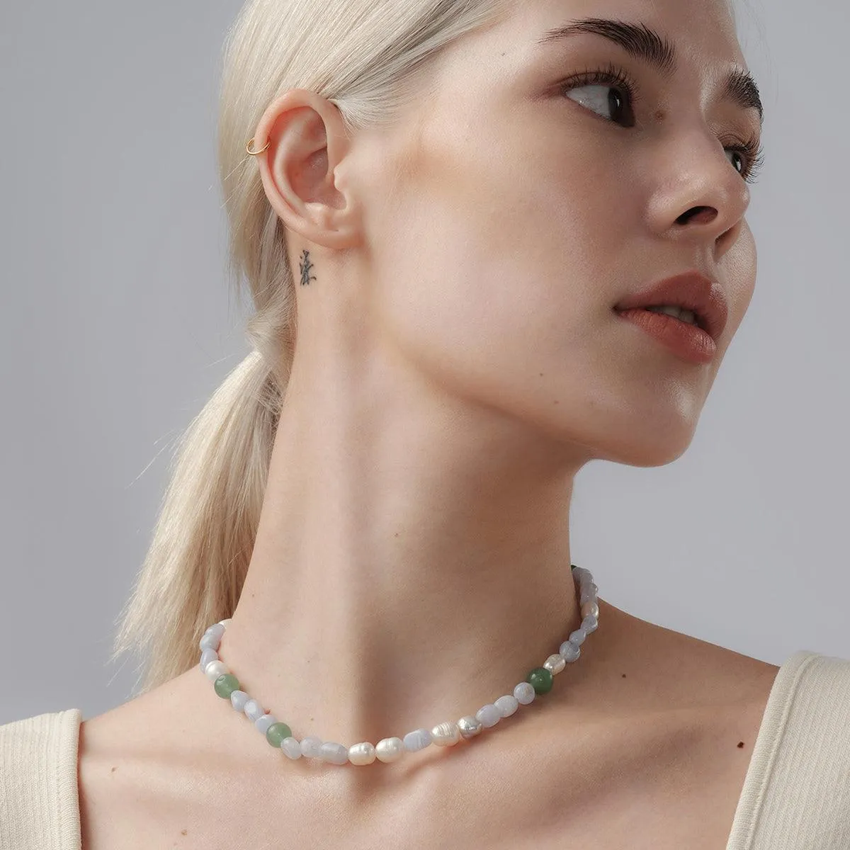 Milky Way Agate Necklace
