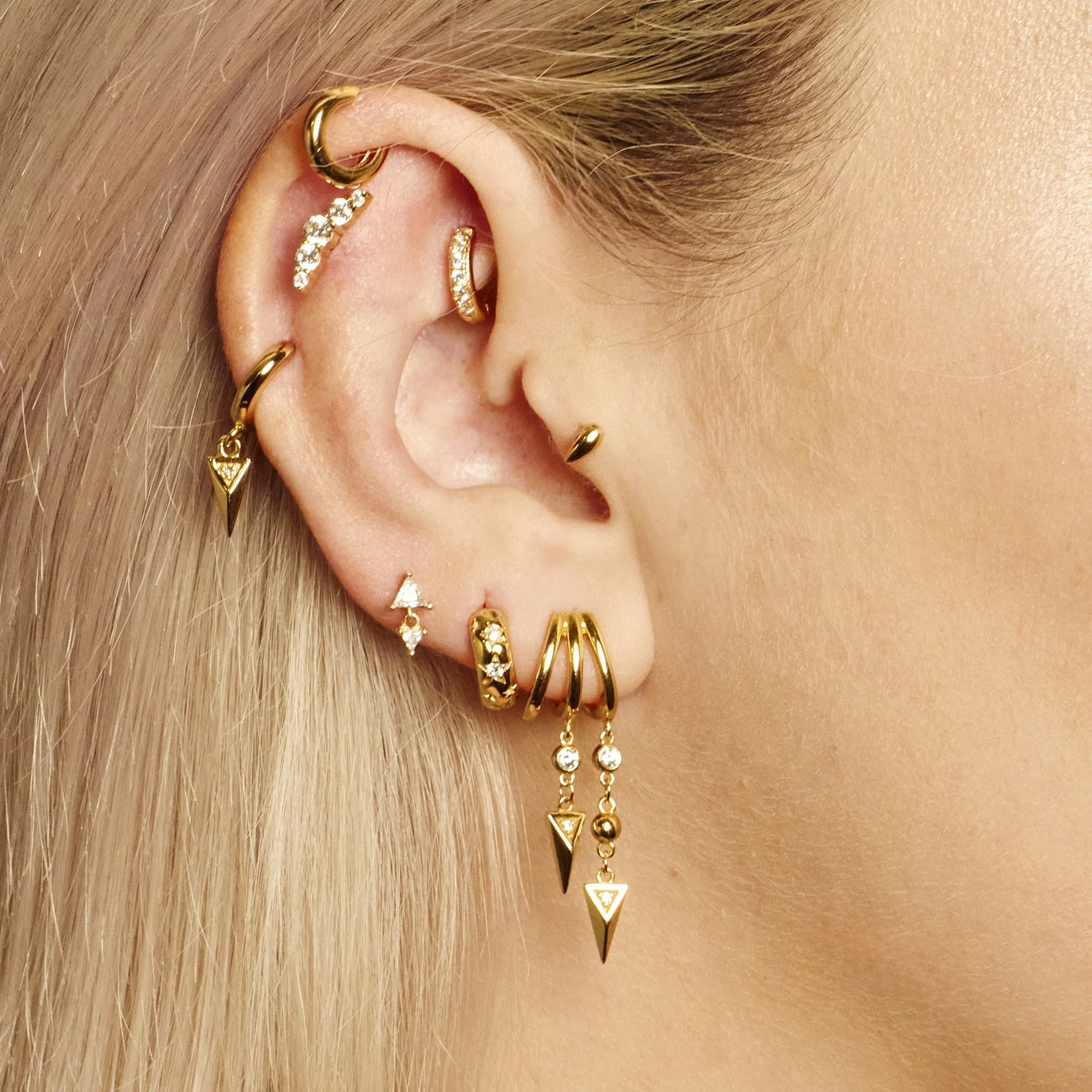 Mini Sparkling Huggie Hoop Earrings