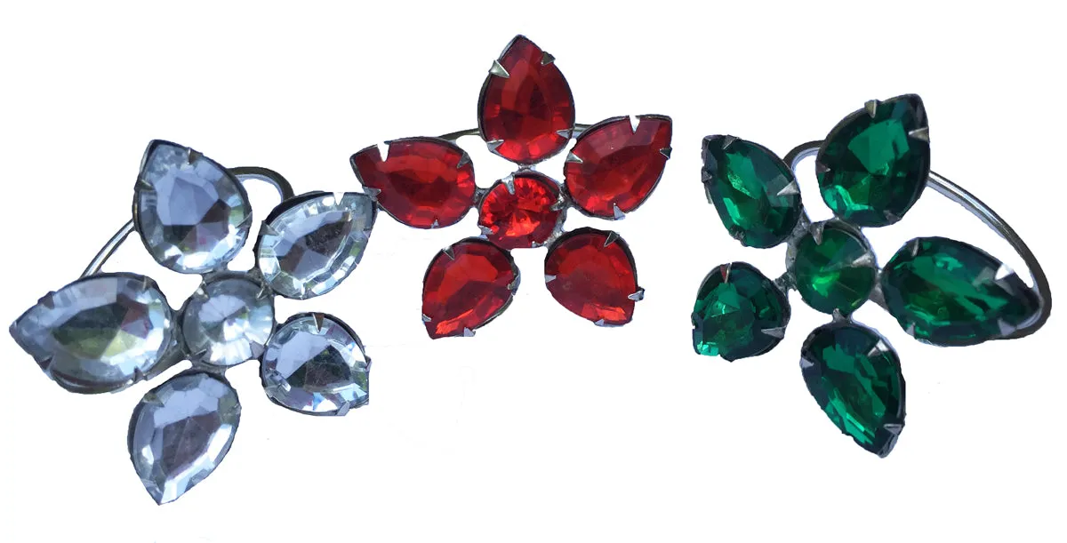 ML15843 Crystal Flower Napkin Ring