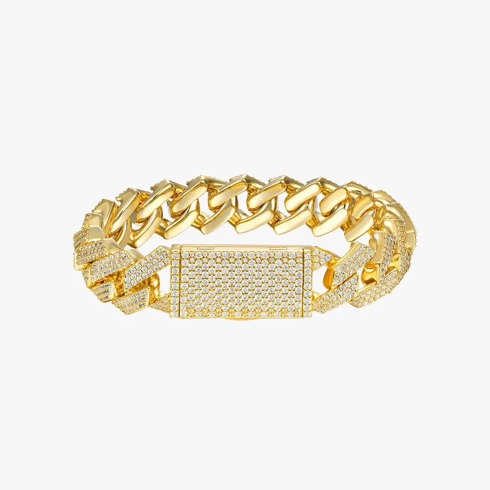 Moissanite S925 14mm Prong Bracelet