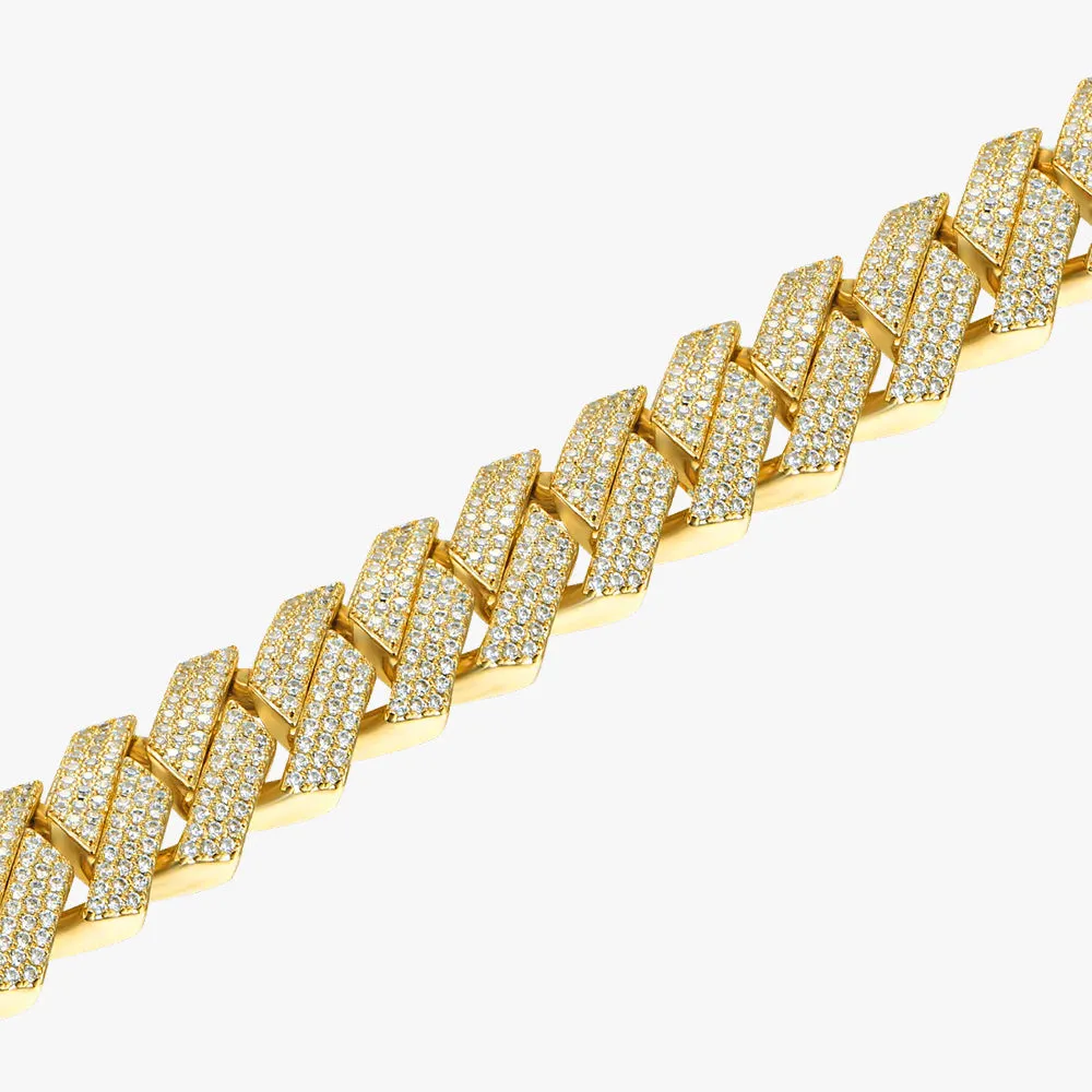 Moissanite S925 14mm Prong Bracelet
