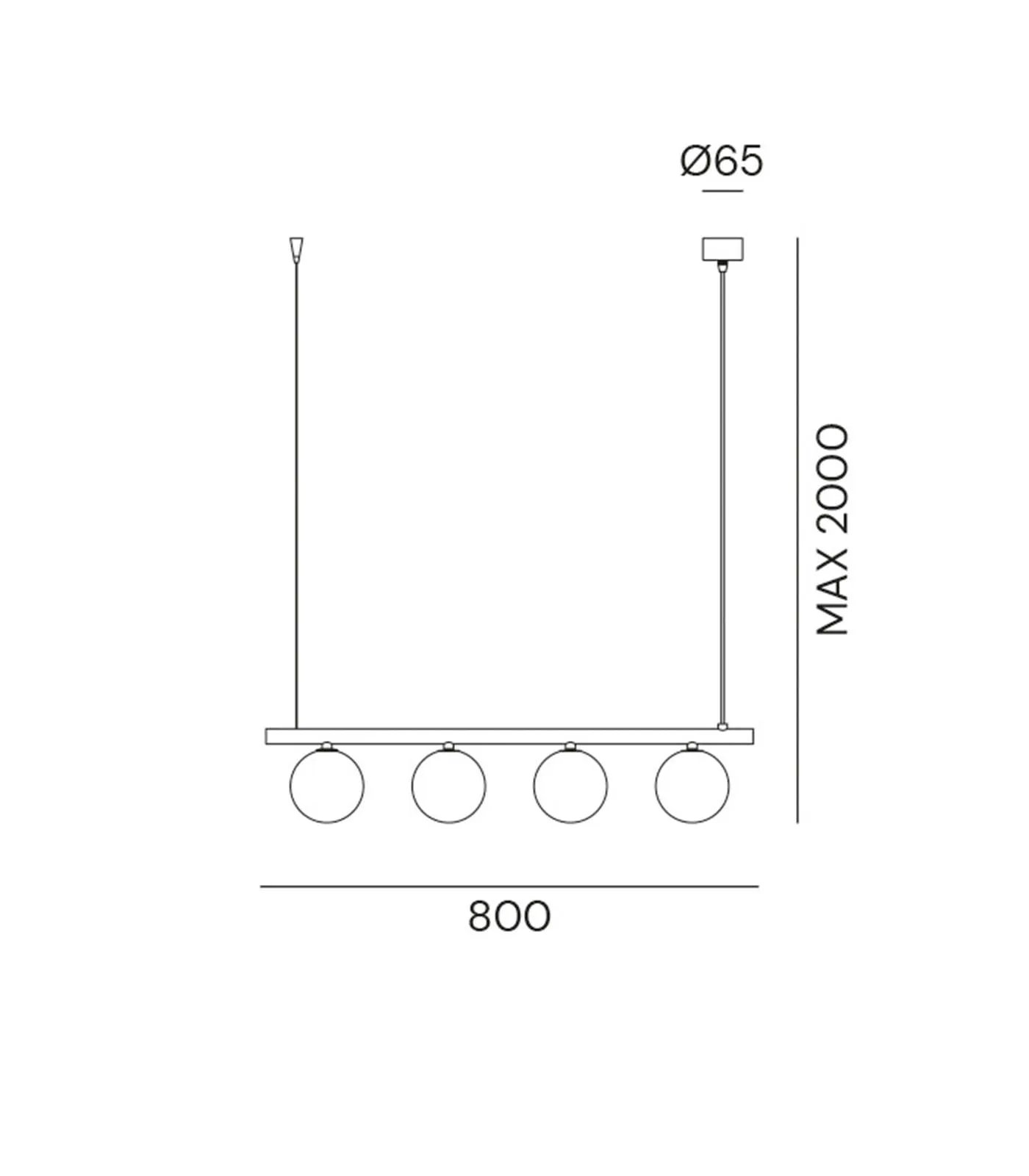 Molecola Linear Pendant Light