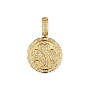 Orchid Gems Lucky Clover Diamond Pendant