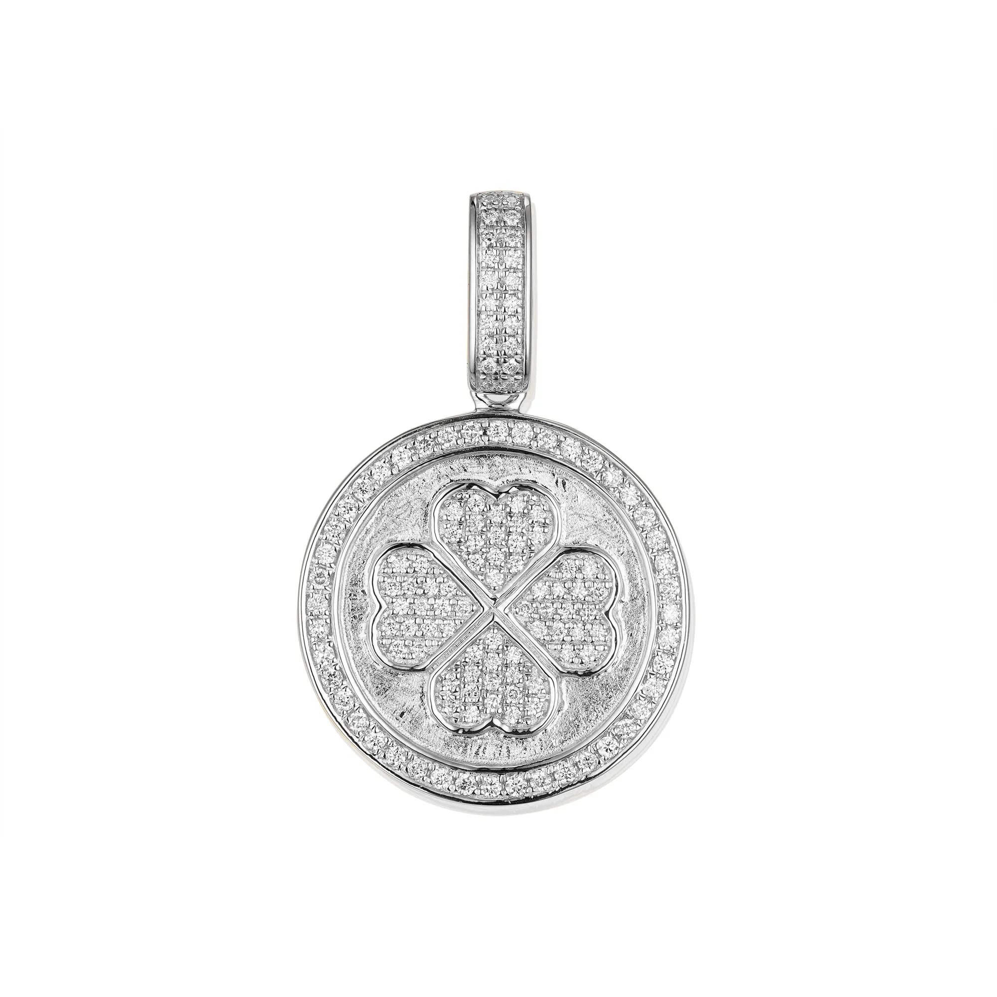 Orchid Gems Lucky Clover Diamond Pendant