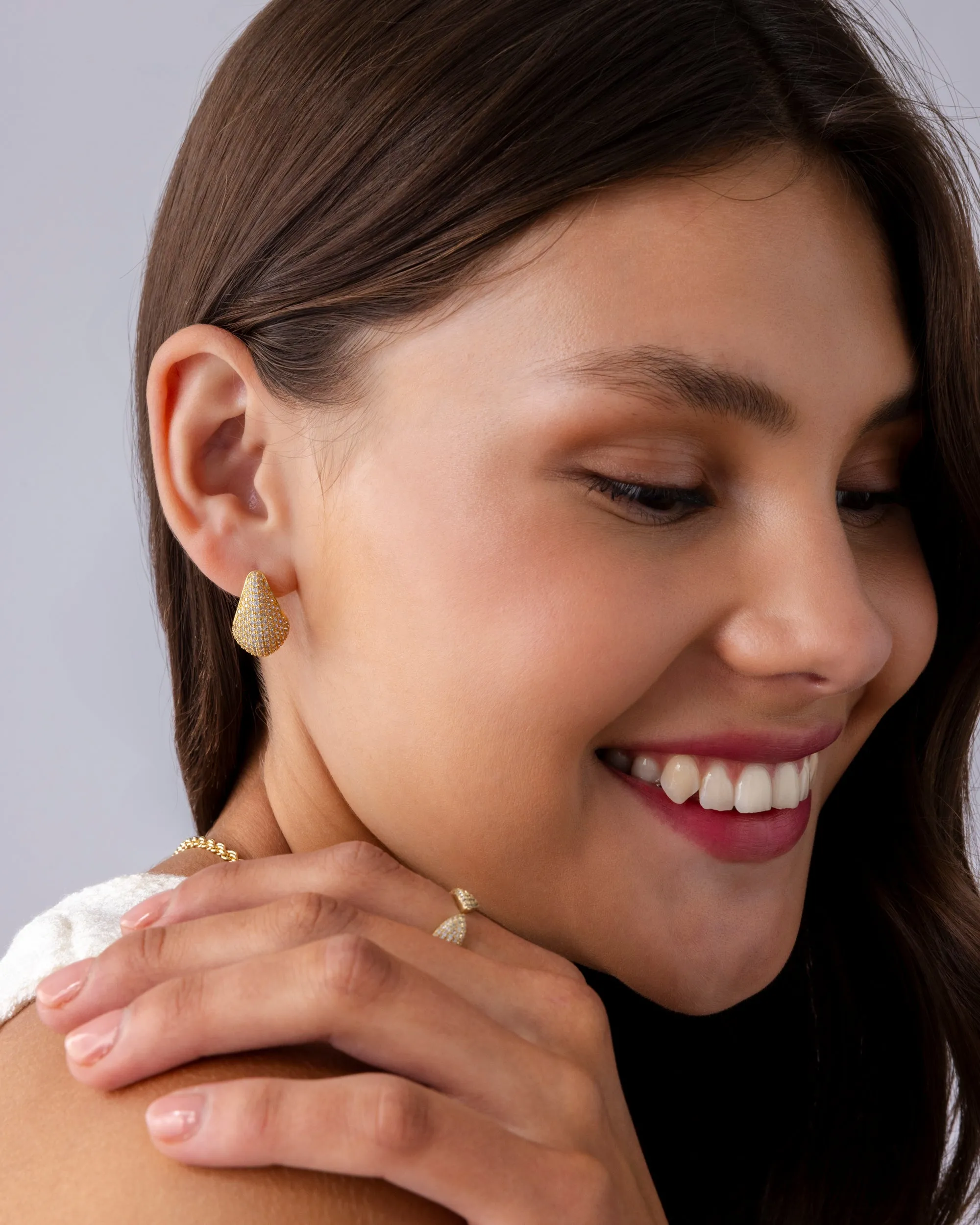 Pavé Drop Earrings