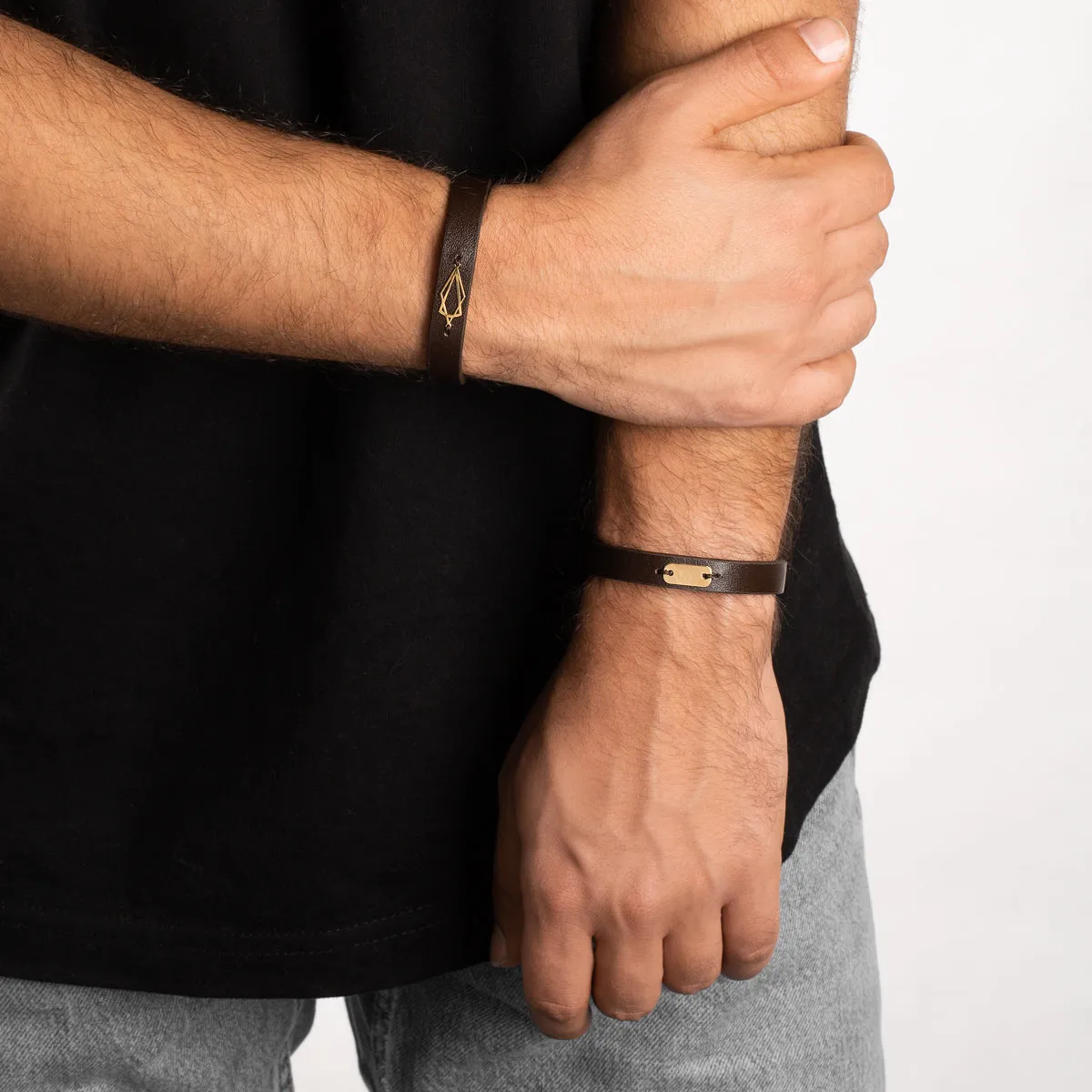 Plate Leather Bracelet