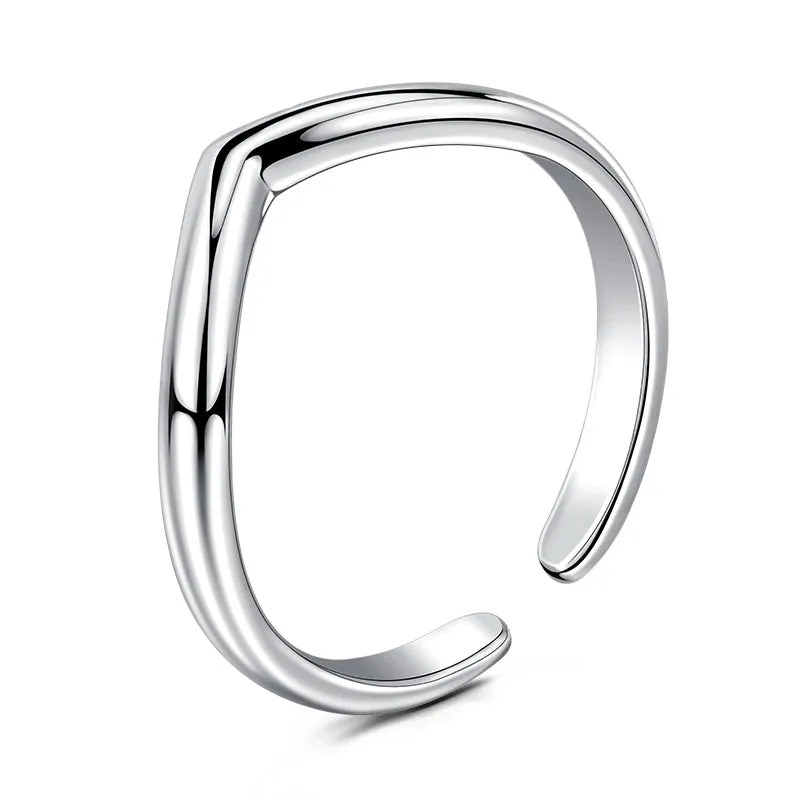 Pointed single-layer toe ring