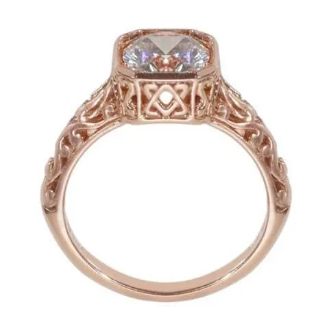 Rose Gold Antique Engagement Ring