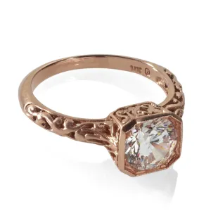 Rose Gold Antique Engagement Ring