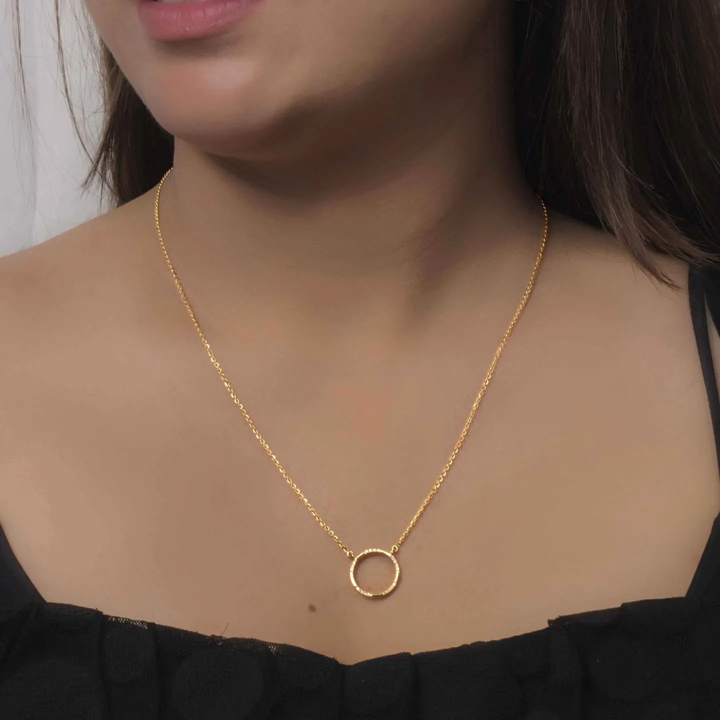 Round Silver 925 Pendant Necklace