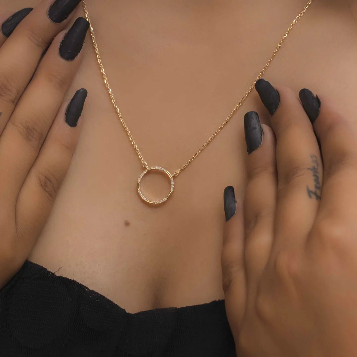 Round Silver 925 Pendant Necklace