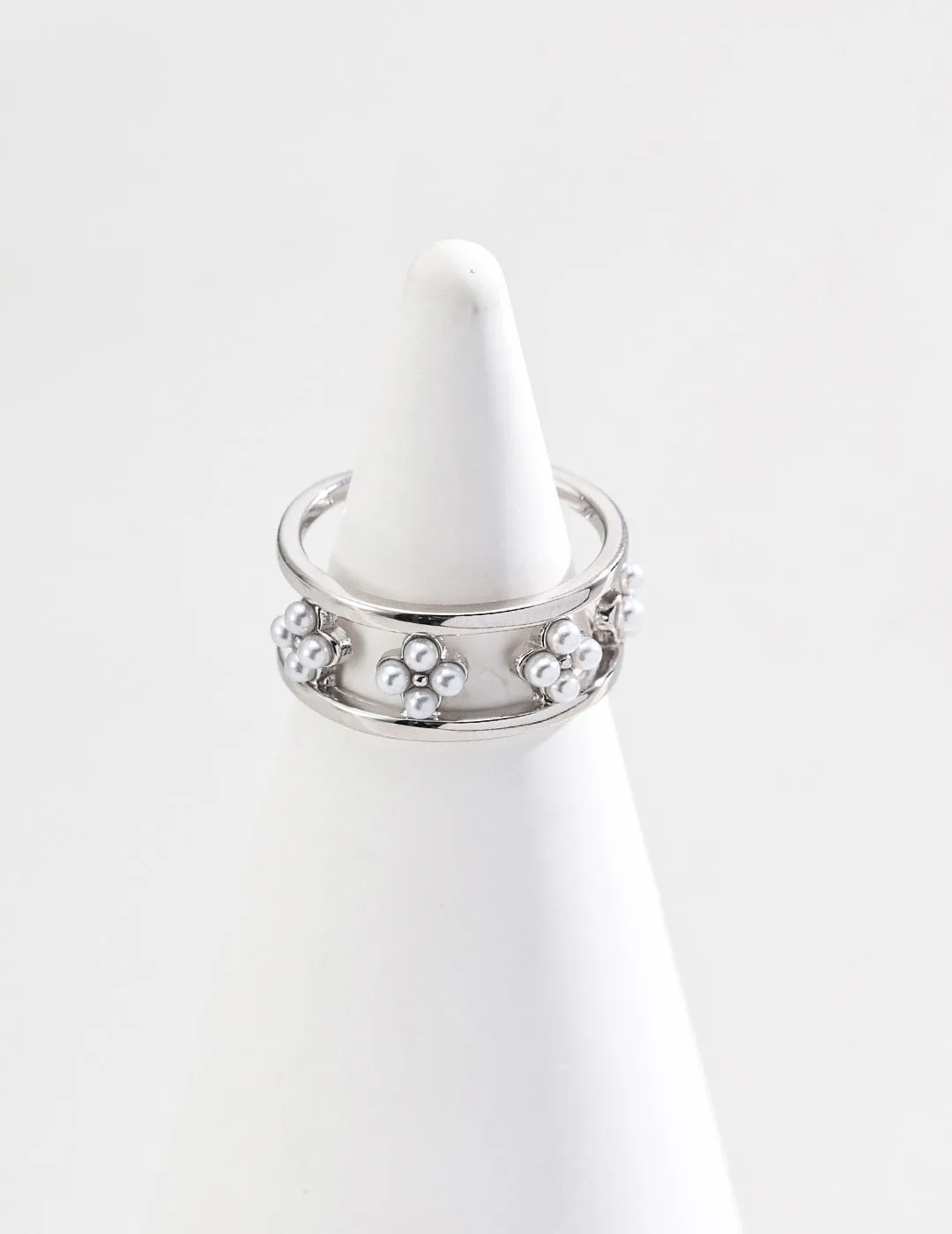 S925 Fusion Pearl Ring