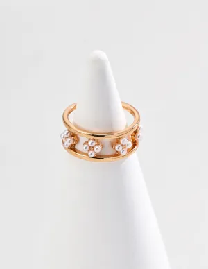 S925 Fusion Pearl Ring