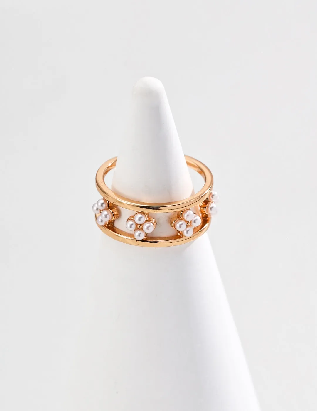 S925 Fusion Pearl Ring