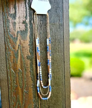 Sandy Triple Strand Necklace