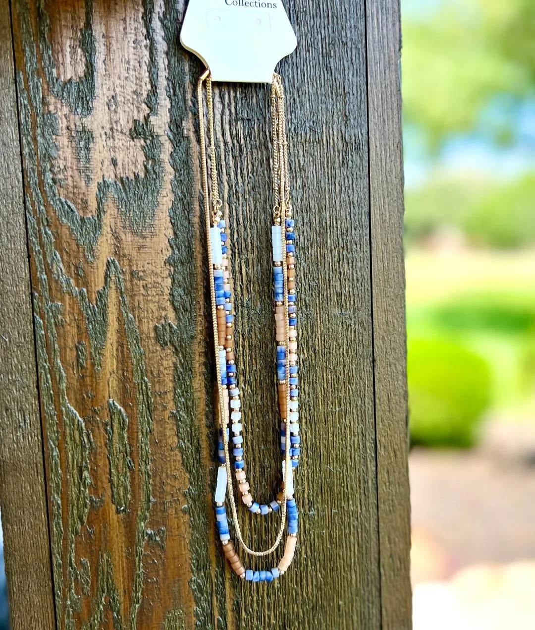 Sandy Triple Strand Necklace