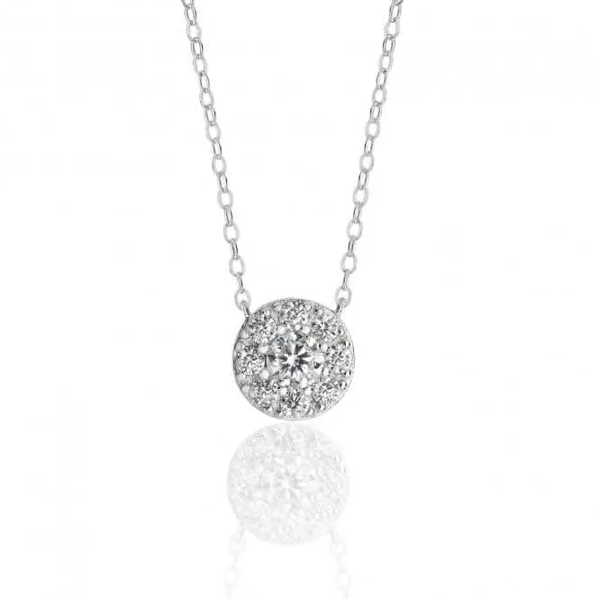 Silver & Co Round Cluster Style Cubic Zirconia Pendant SPG0028CZ