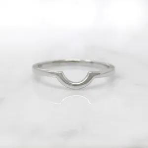 Slim "U" Contour Nesting Wedding Band