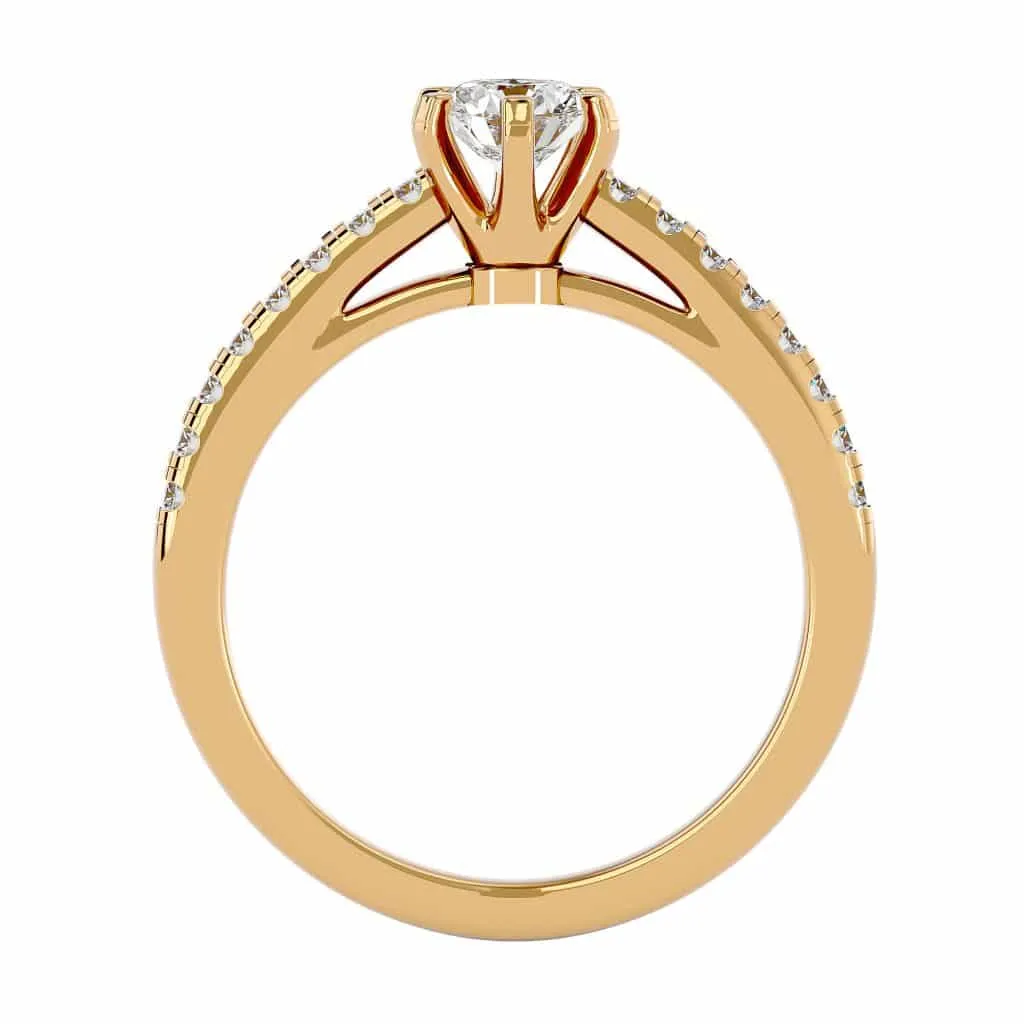 Solitaire Engagement Ring 6 Prong Setting