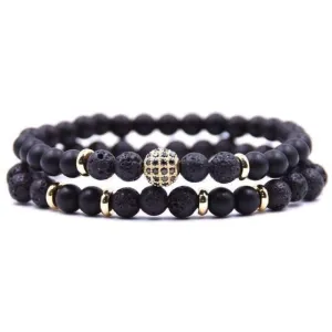 Sons of Odin Lava Stone Sub Zero Bracelet Set