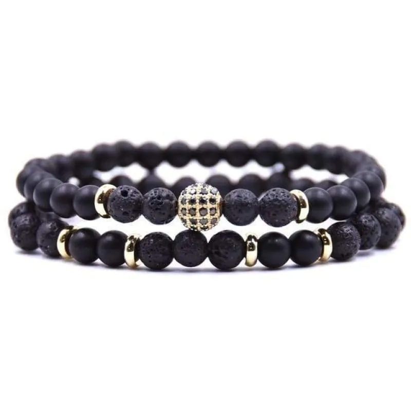 Sons of Odin Lava Stone Sub Zero Bracelet Set