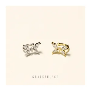 Sparkling Butterfly Ear Cuffs