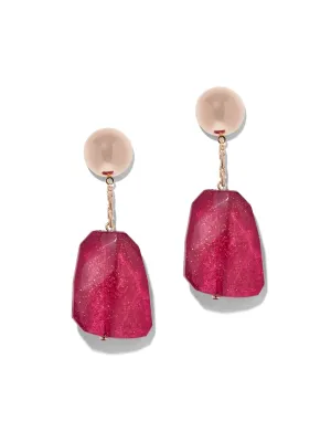 Sparkling Faux-Stone Drop Earring