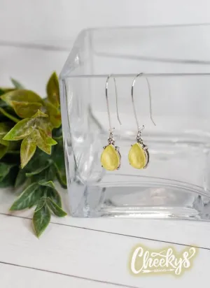 Sparkling In The Sun Yellow Earrings