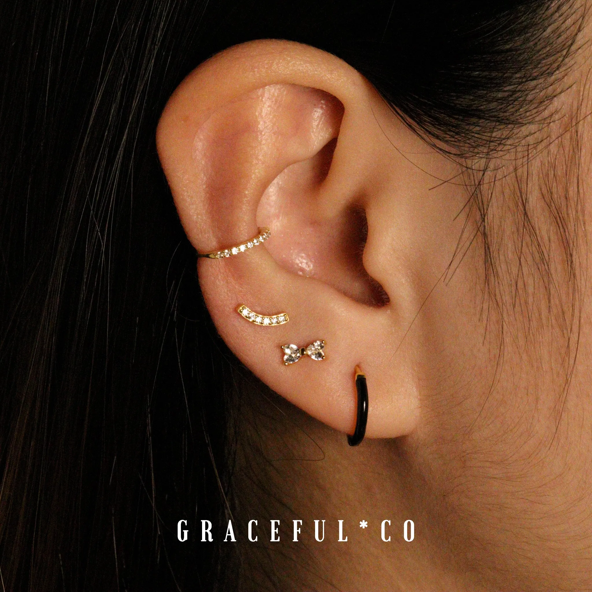 Sparkling Pave Ear Cuffs