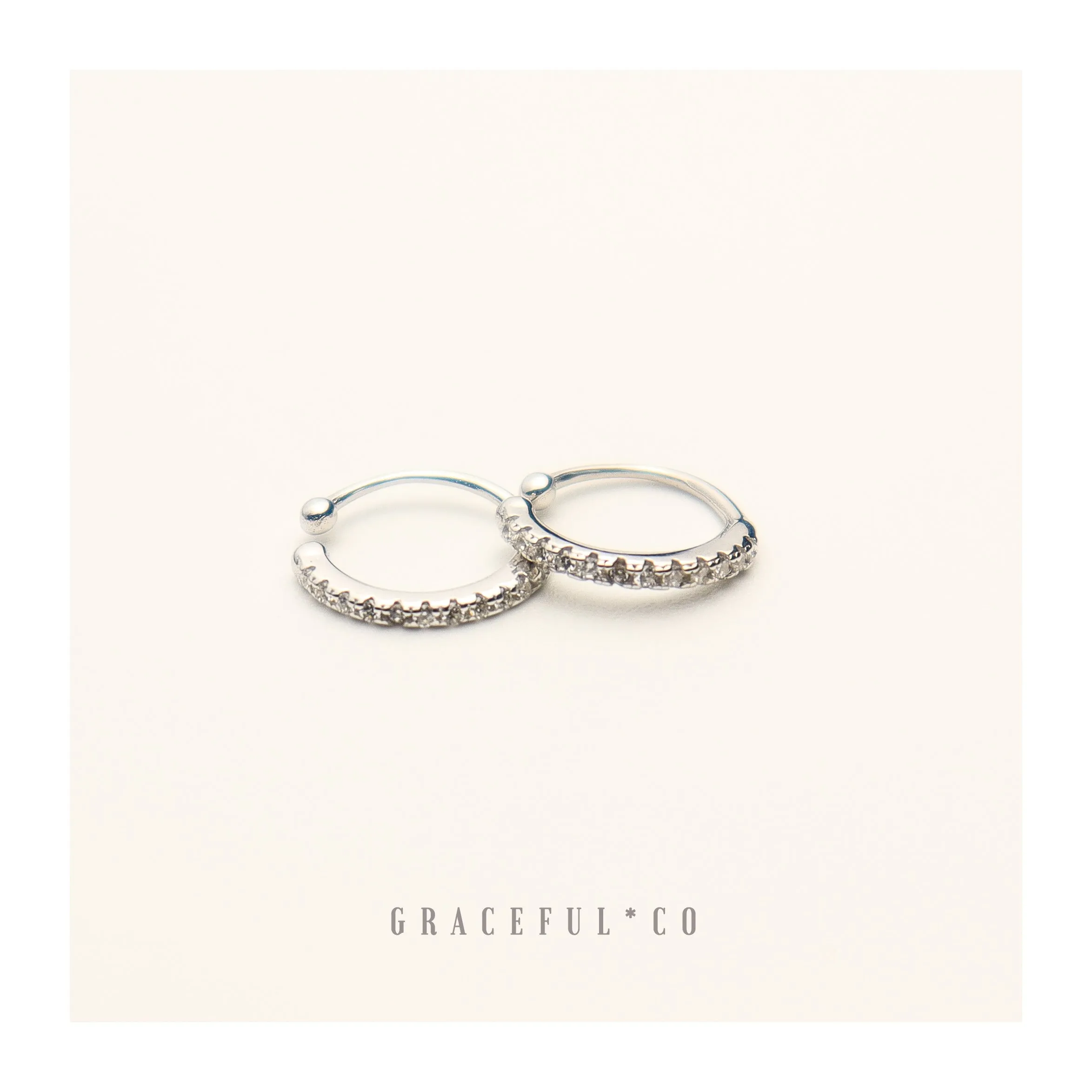 Sparkling Pave Ear Cuffs
