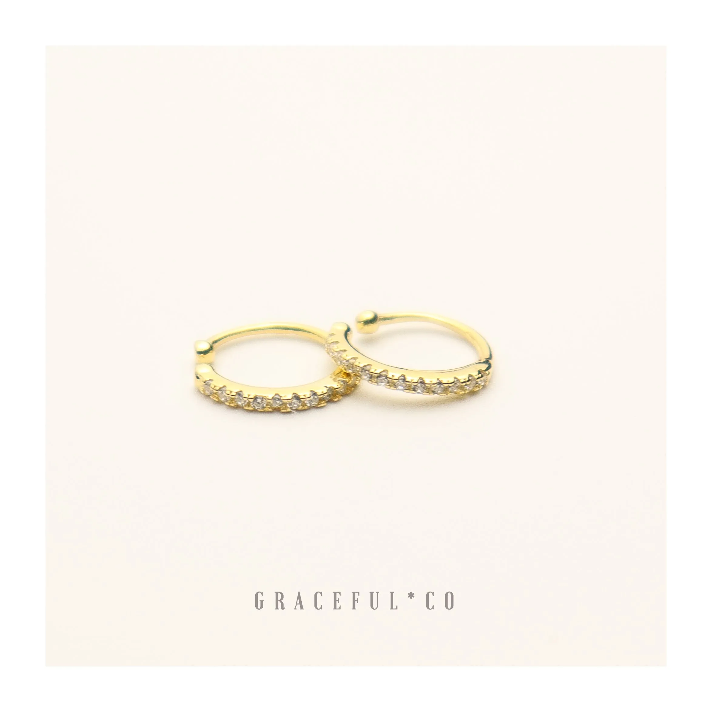 Sparkling Pave Ear Cuffs