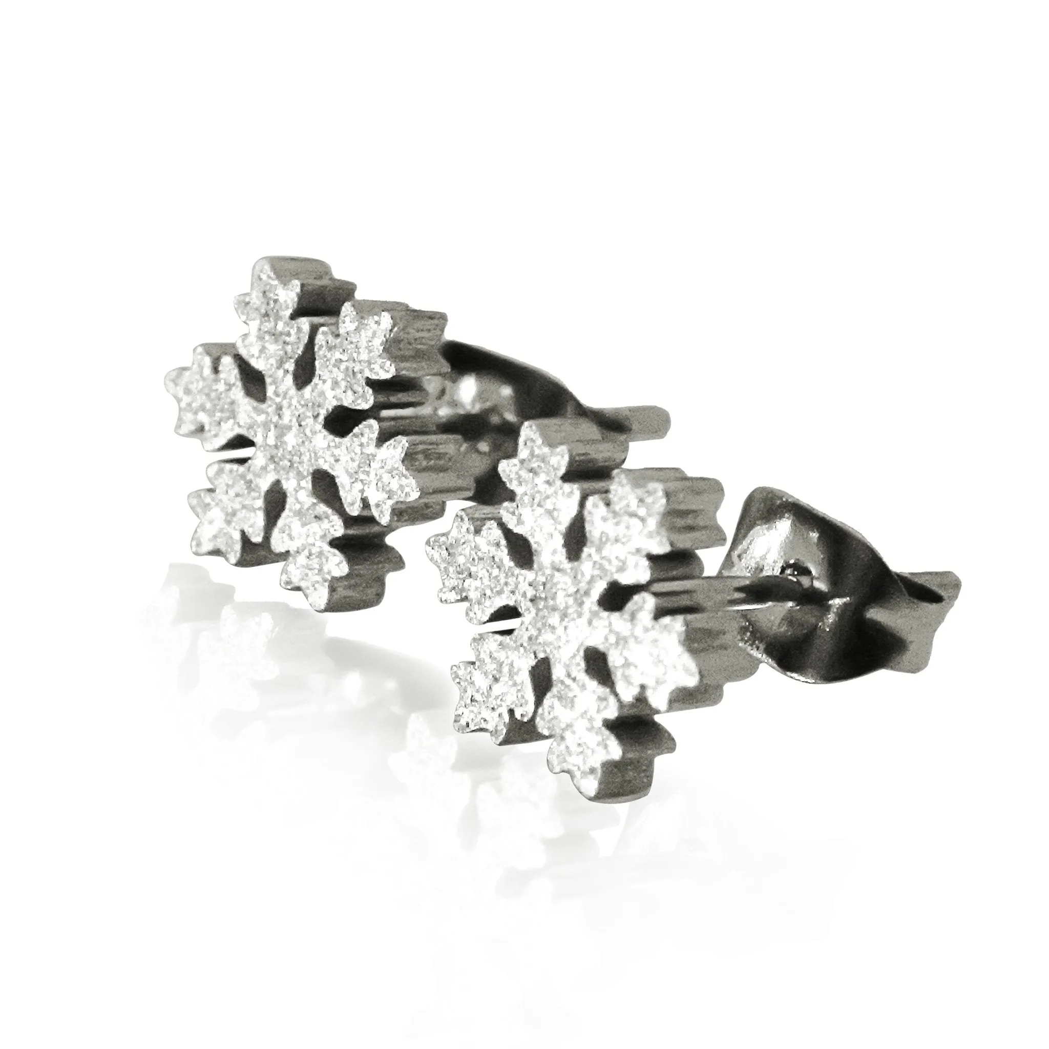 Sparkling Snowflake Earrings