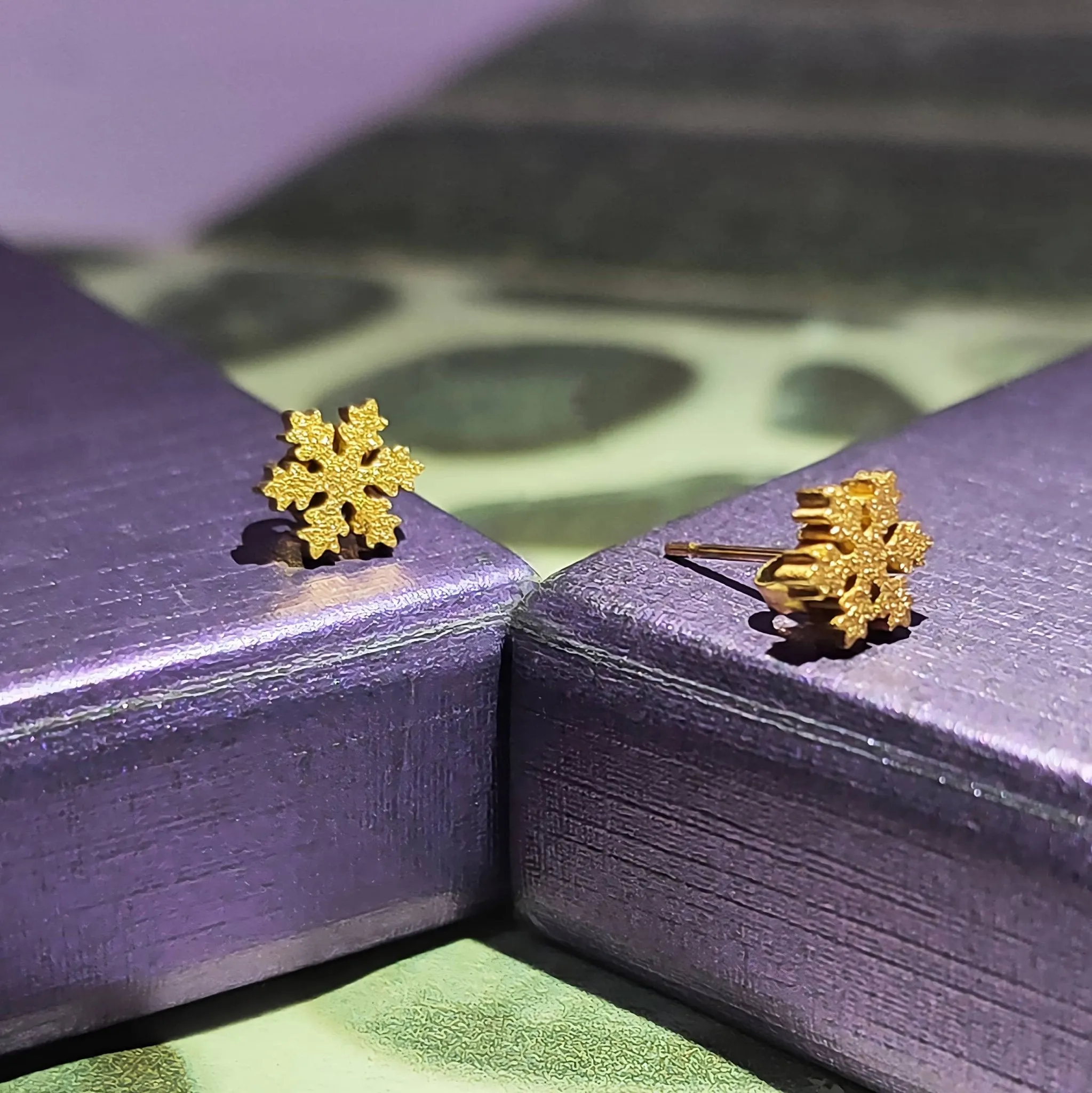 Sparkling Snowflake Earrings
