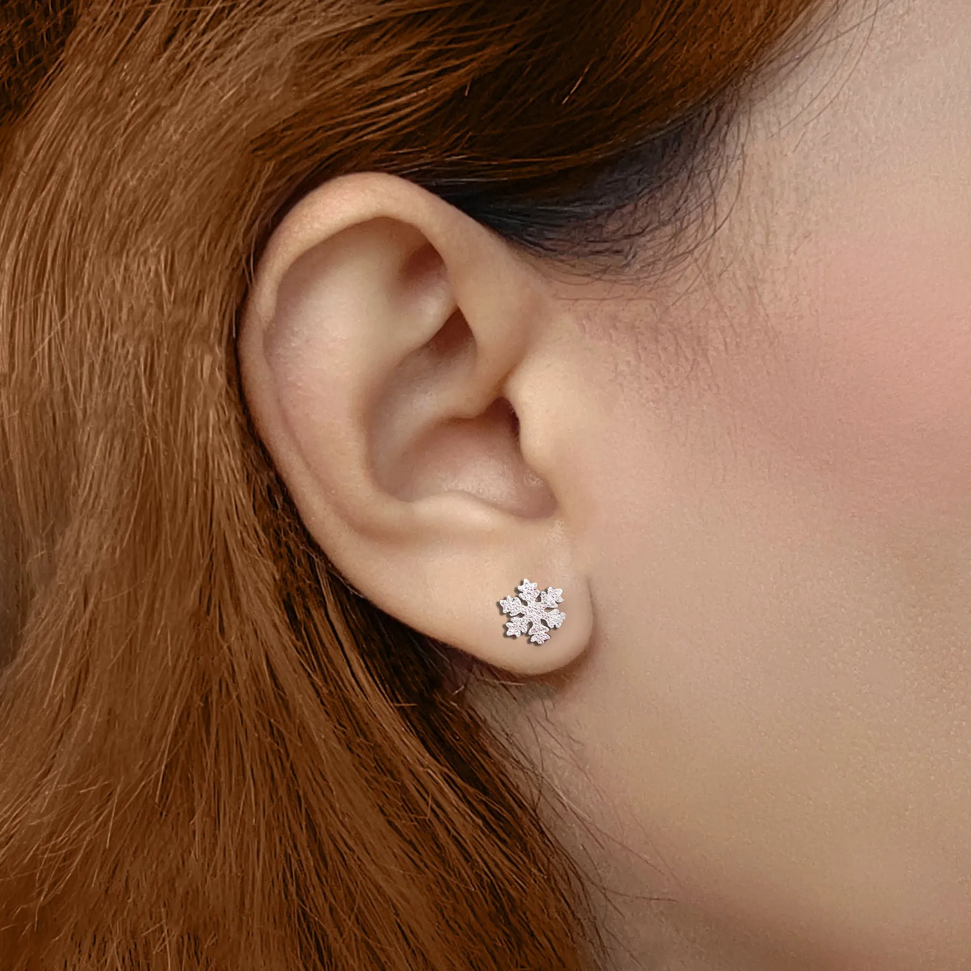 Sparkling Snowflake Earrings