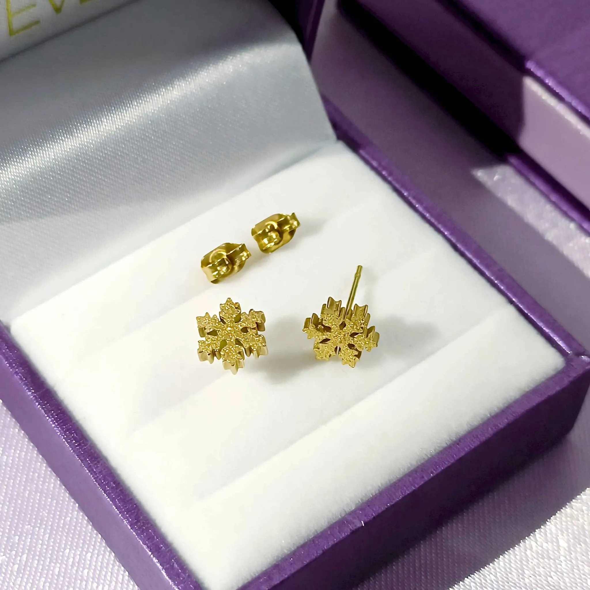 Sparkling Snowflake Earrings