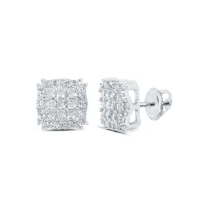 Sparkling Square Diamond Elegance Earrings