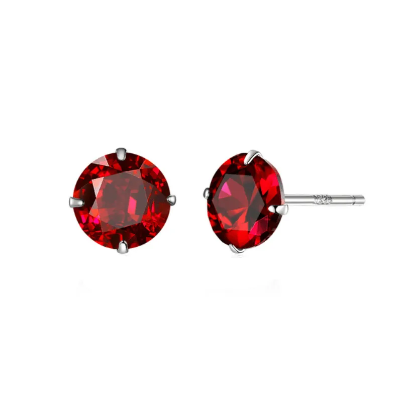 Sparkling Zirconia Stud Earrings
