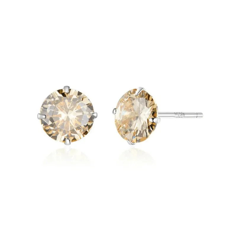 Sparkling Zirconia Stud Earrings
