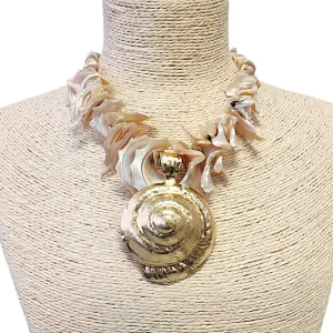 Spiral Shell Goddess Necklace