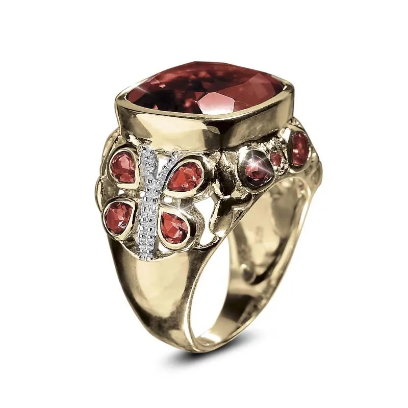 Springtime Garnet Ring