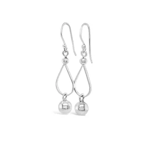 Sterling Silver Small Ball Drop Earrings