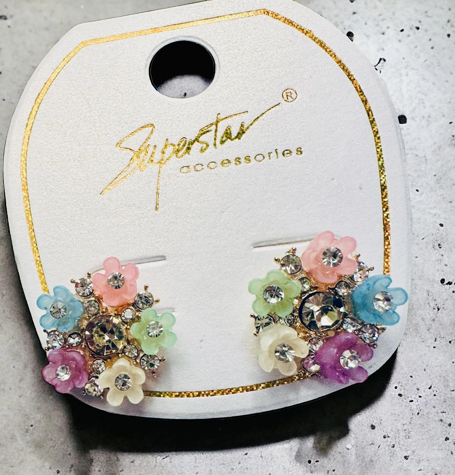 SUPERSTAR SPRING BOUQUET Earrings- Golden