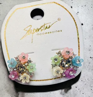 SUPERSTAR SPRING BOUQUET Earrings- Golden