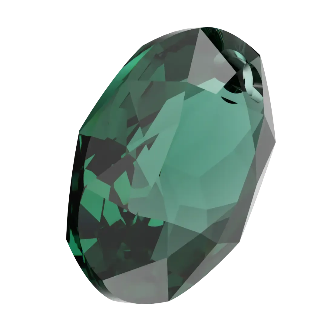 Swarovski Pendants Elliptic Cut (6438) Emerald