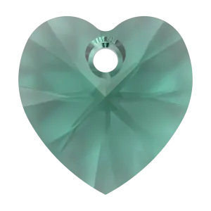 Swarovski Pendants Xilion Heart (6228) Emerald