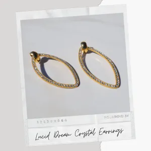 Sylvie Gabrielli Lucid Dream Crystal Earrings, French Vintage Women's Earrings, Drop Design