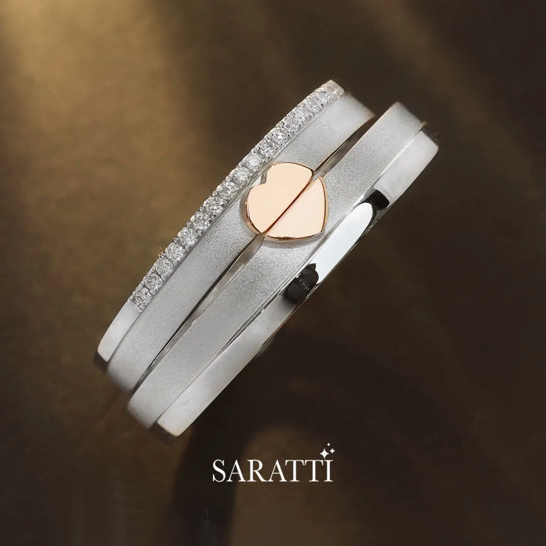 The Sweet Embrace Duo Wedding Ring Set